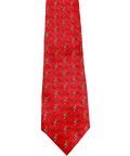 Red Musical Notes Sheet Tie