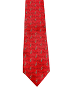 Red Musical Notes Sheet Tie