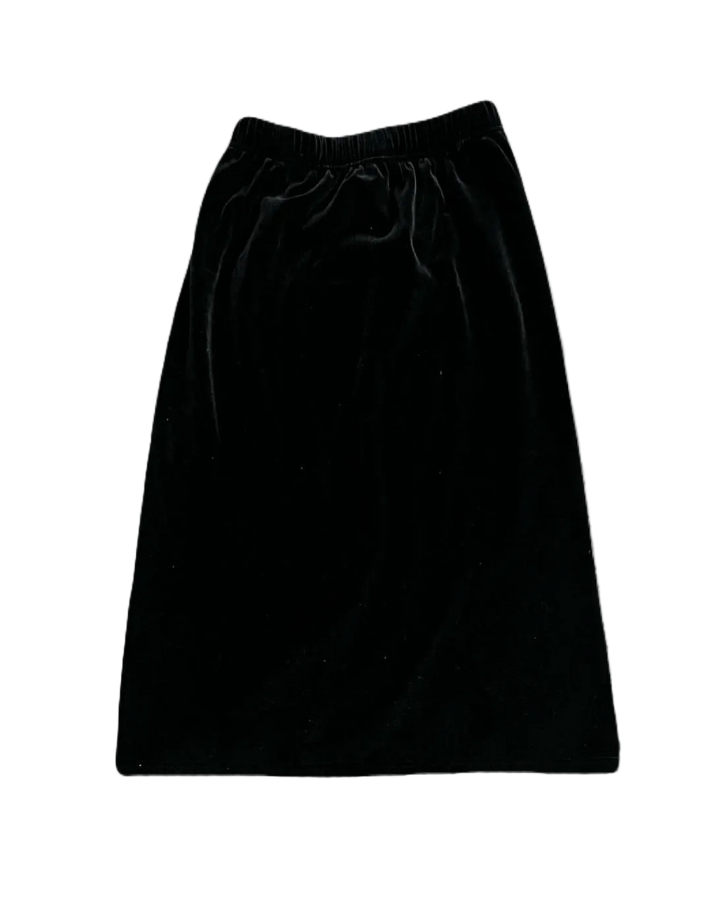 Long Black Velvet Skirt