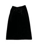 Long Black Velvet Skirt
