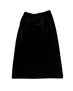Long Black Velvet Skirt