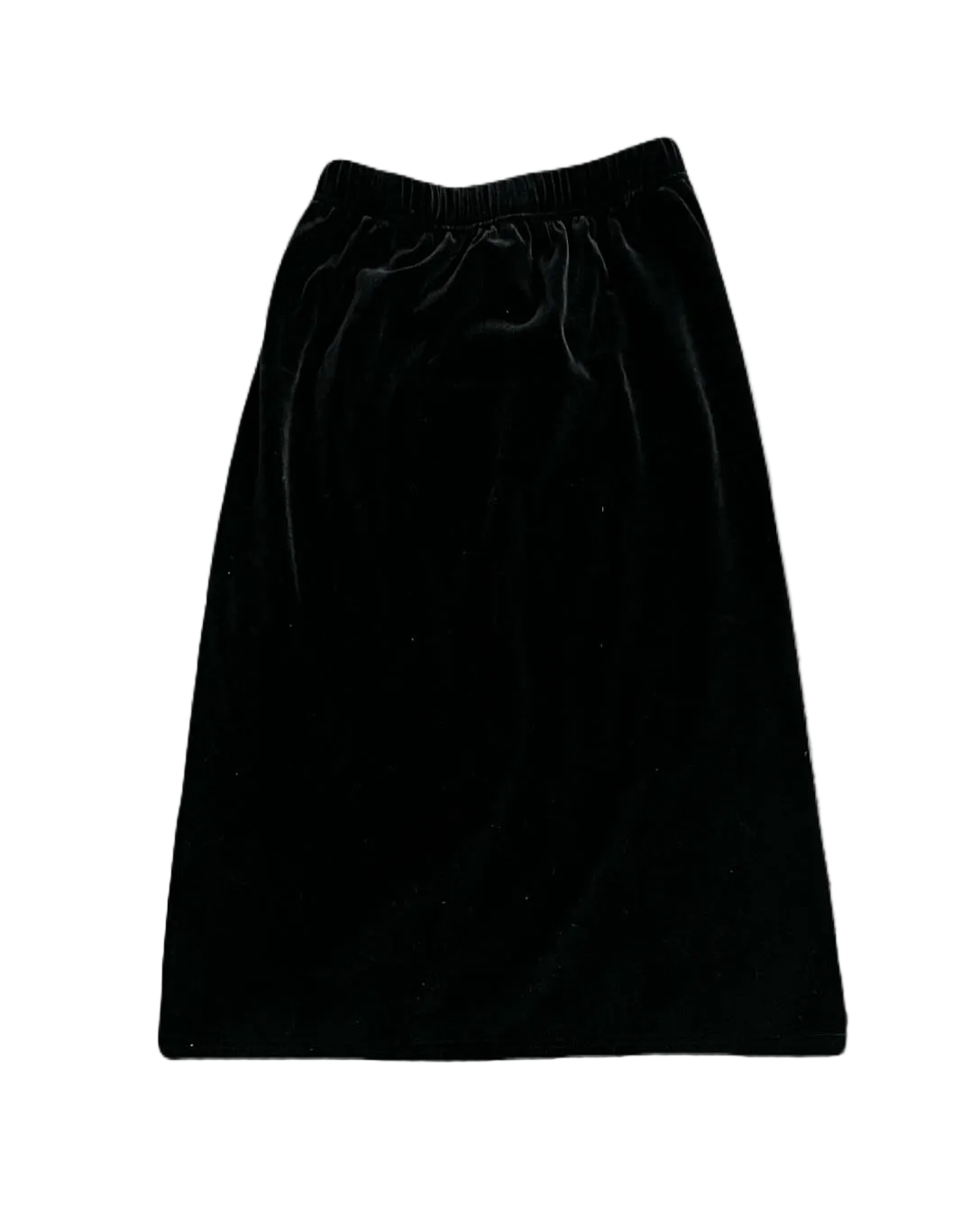 Long Black Velvet Skirt