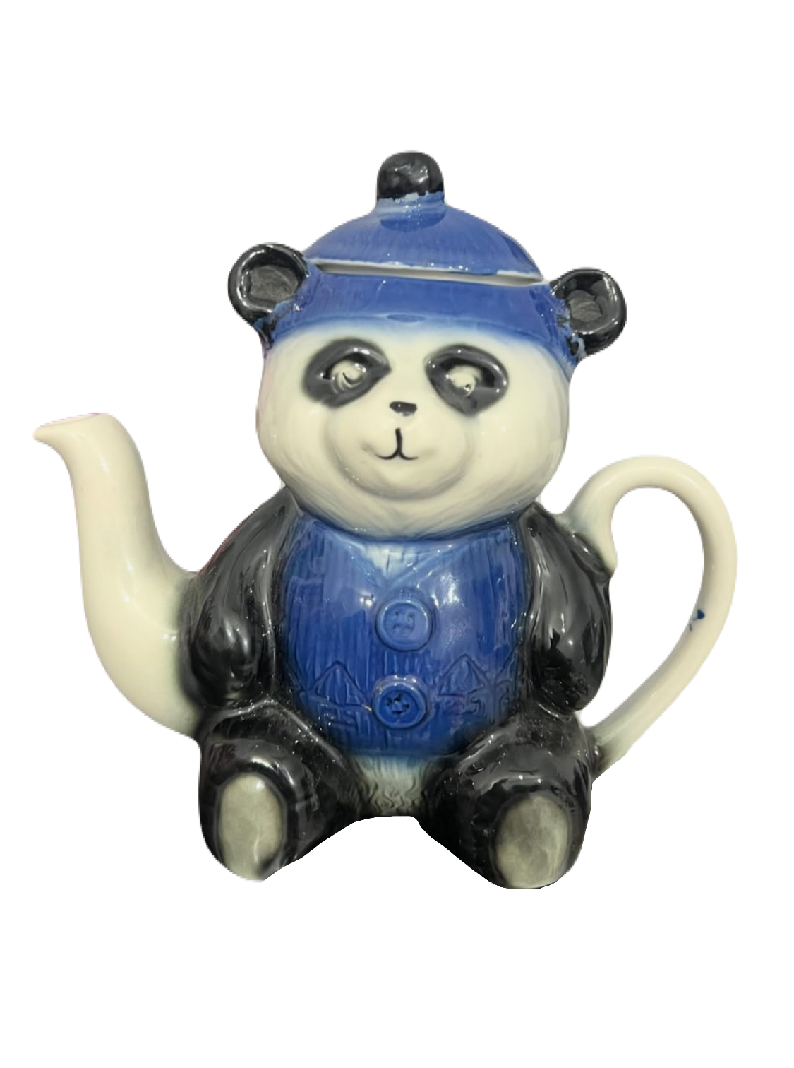 Vintage Tony Wood Bear Ceramic Kettle