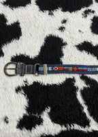 Embroidered Flags Belt