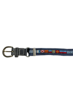 Embroidered Flags Belt