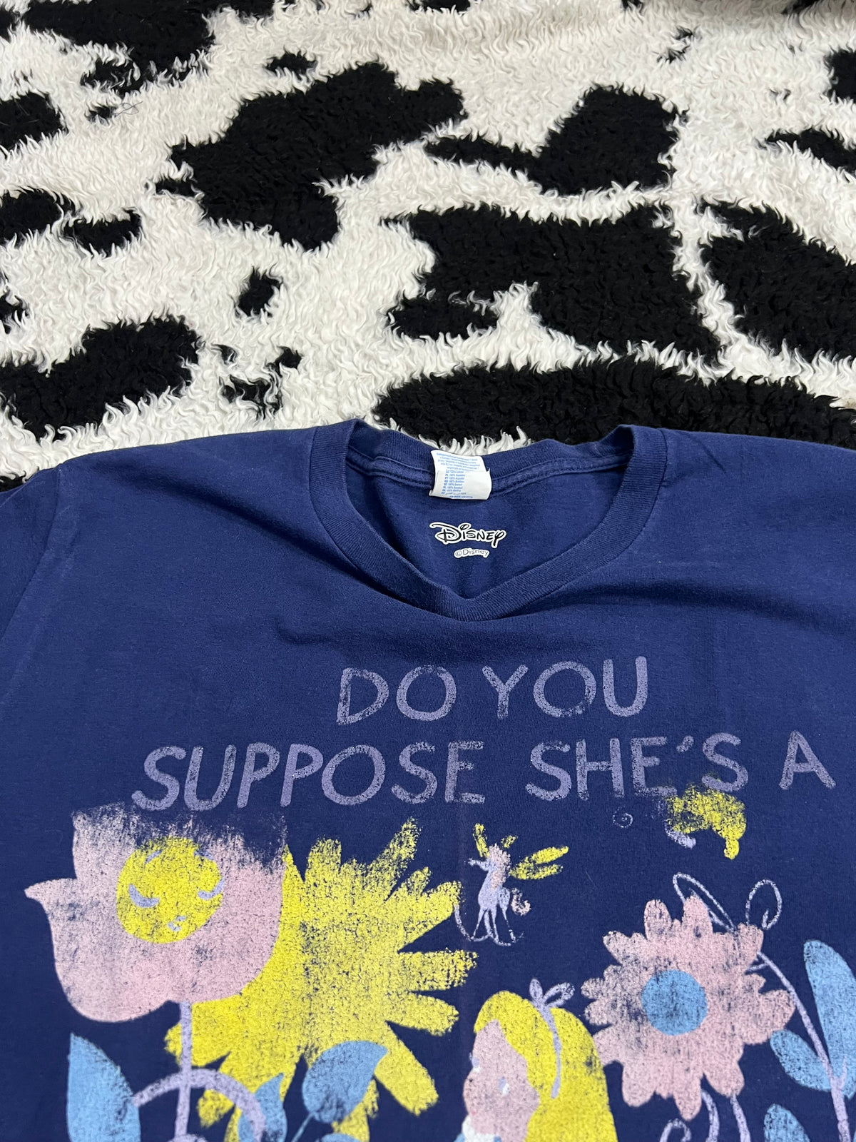 Alice in Wonderland - "Do you suppose she's a wildflower?" Tee (Medium)