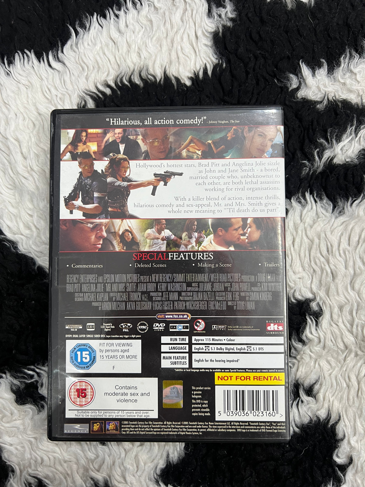 Mr. & Mrs. Smith DVD