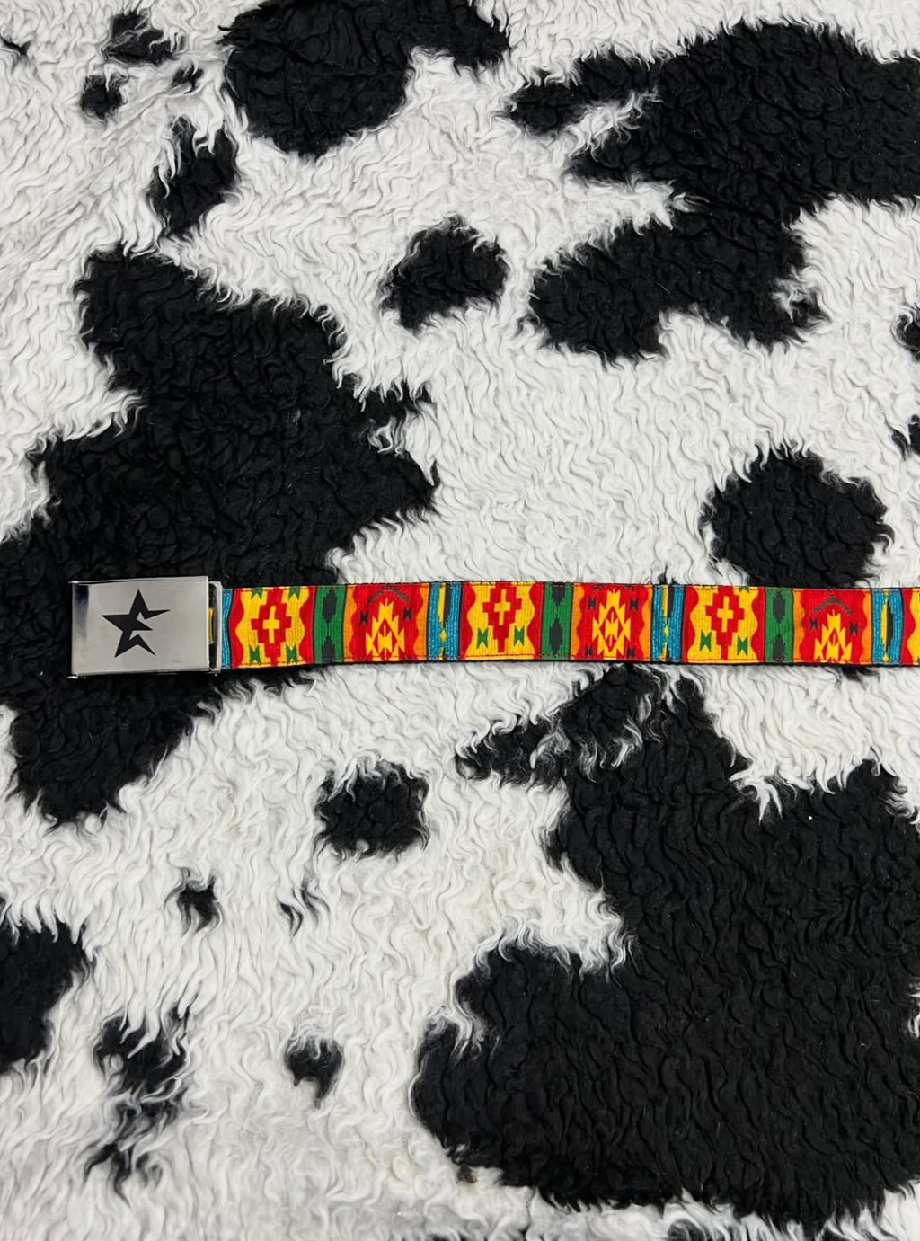 Vibrant Star Buckle Belt