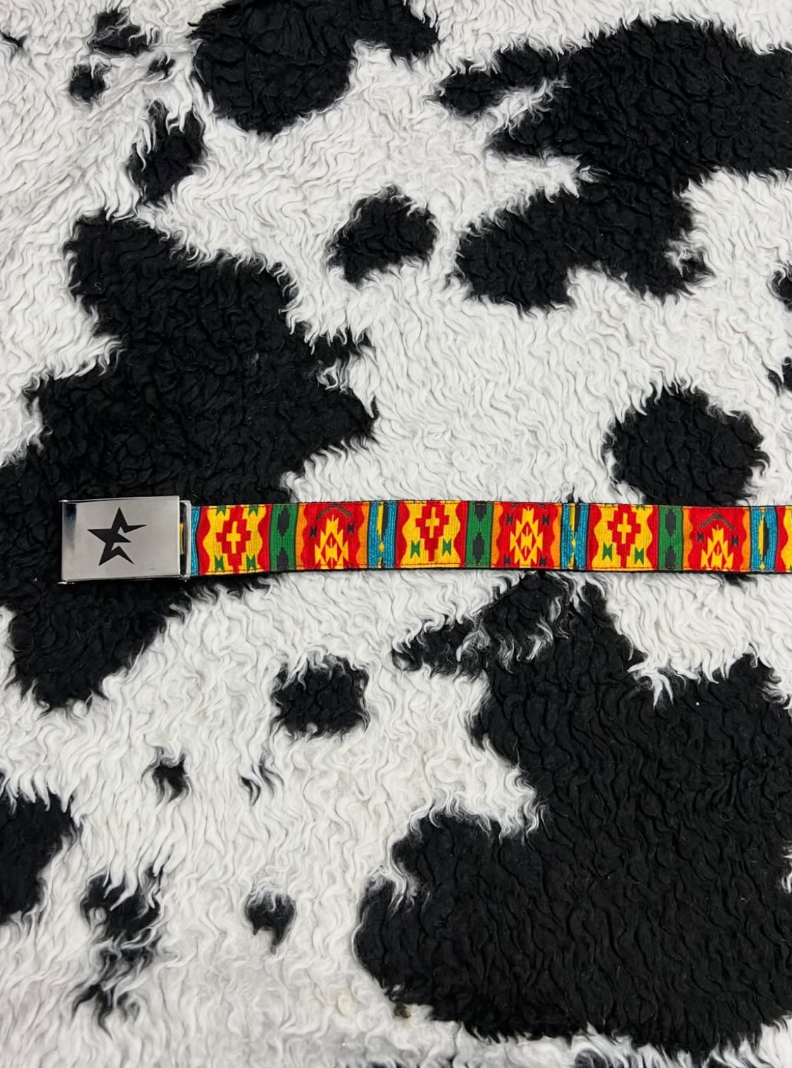 Vibrant Star Buckle Belt