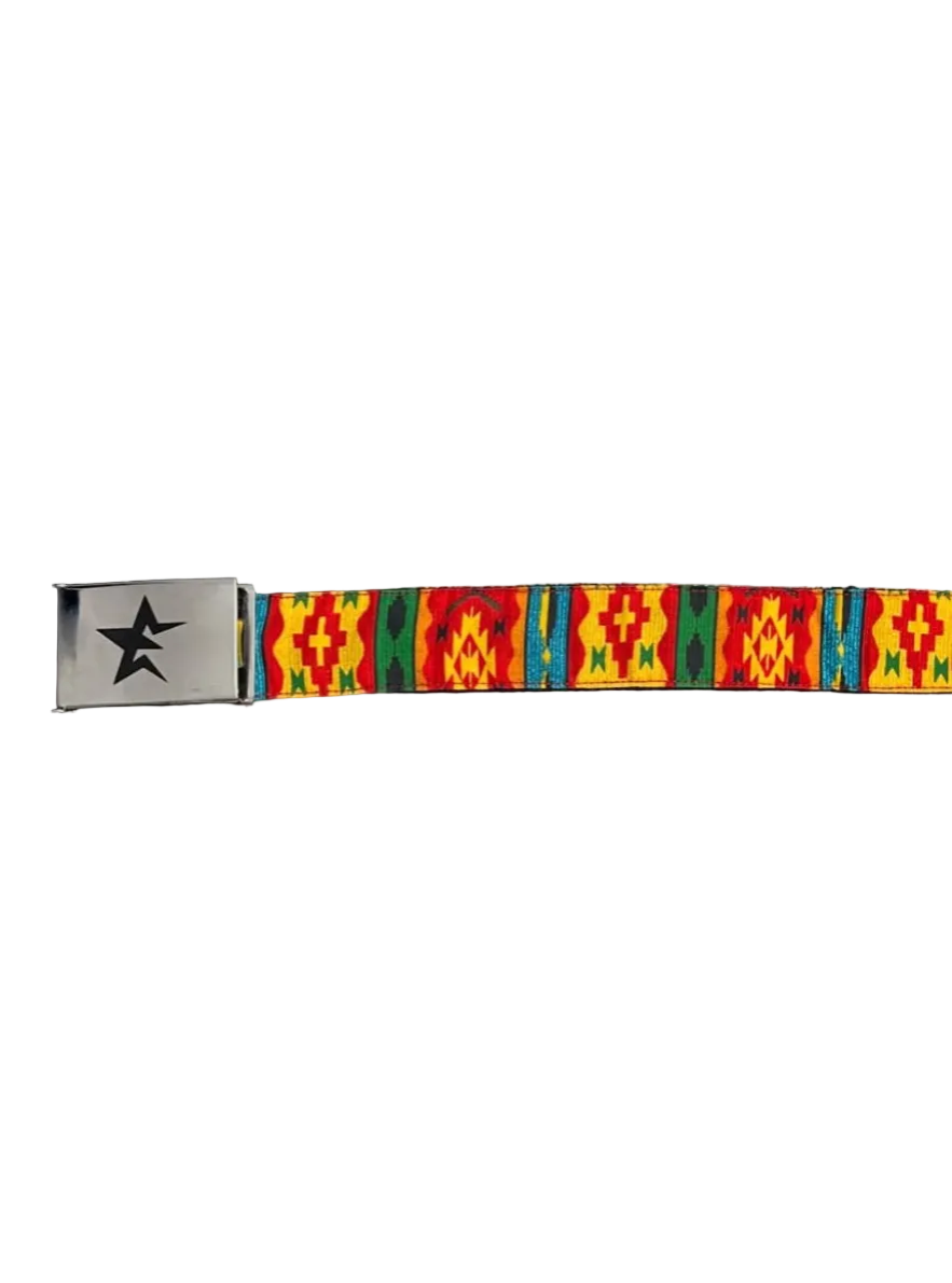 Vibrant Star Buckle Belt