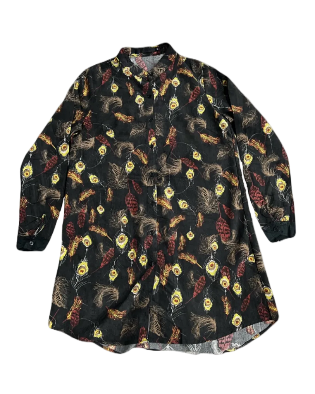 Peacock Printed Buttonup