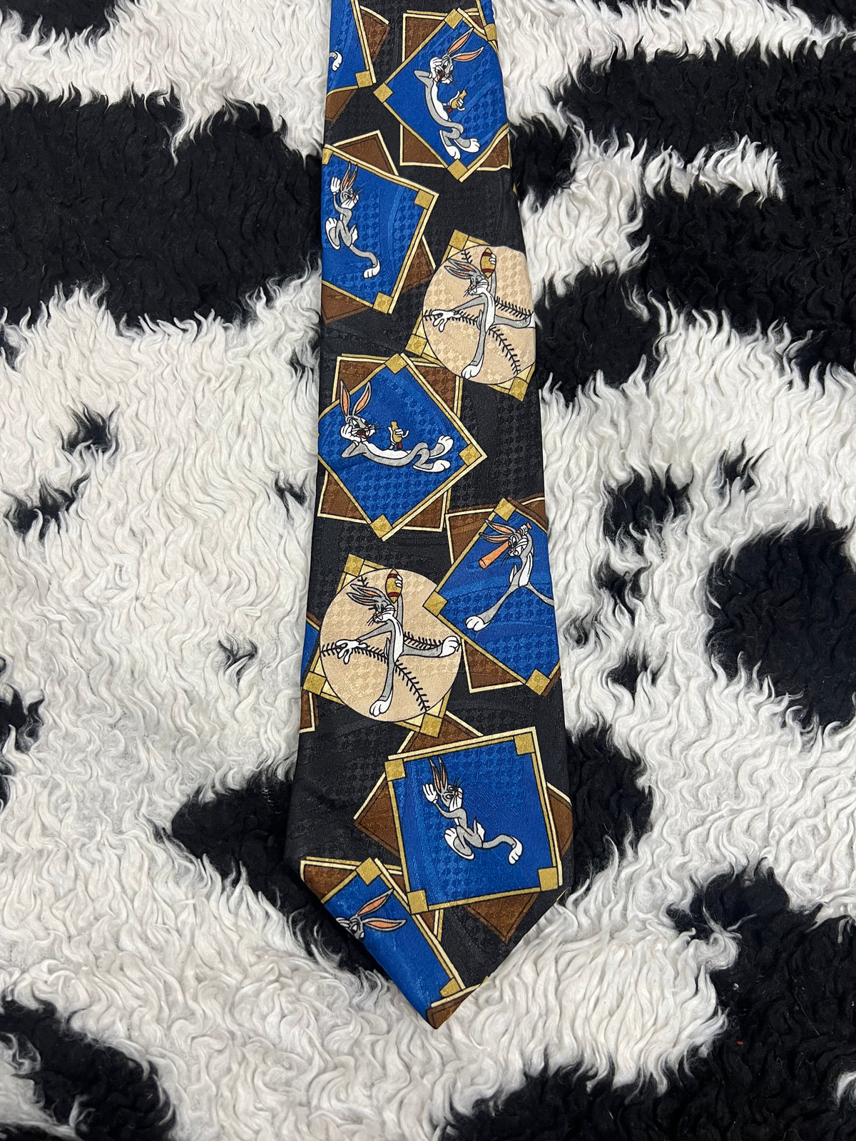 Looney Tunes Bugs Bunny Baseball Tie