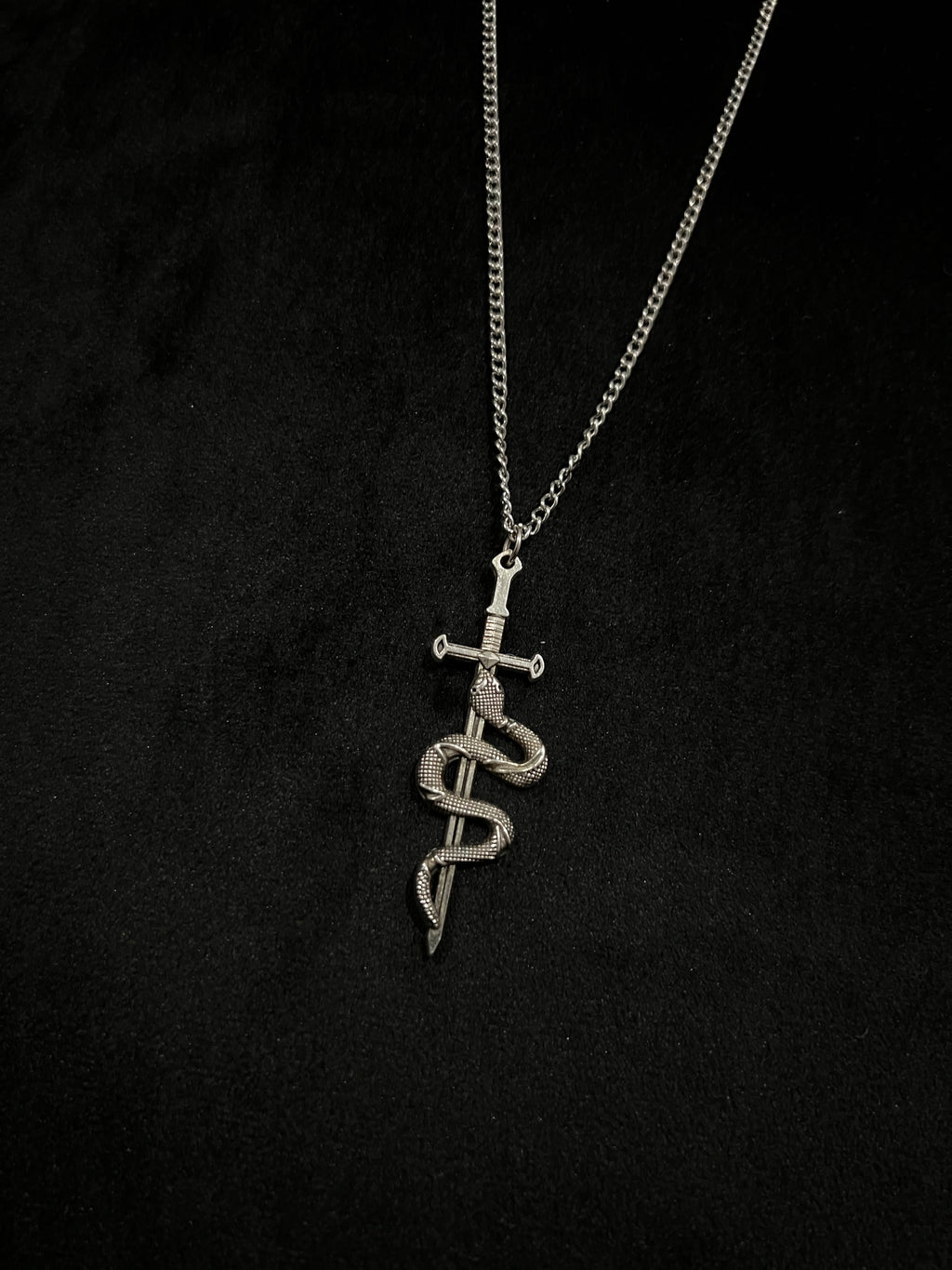 Venom & Valor Snake Sword Necklace
