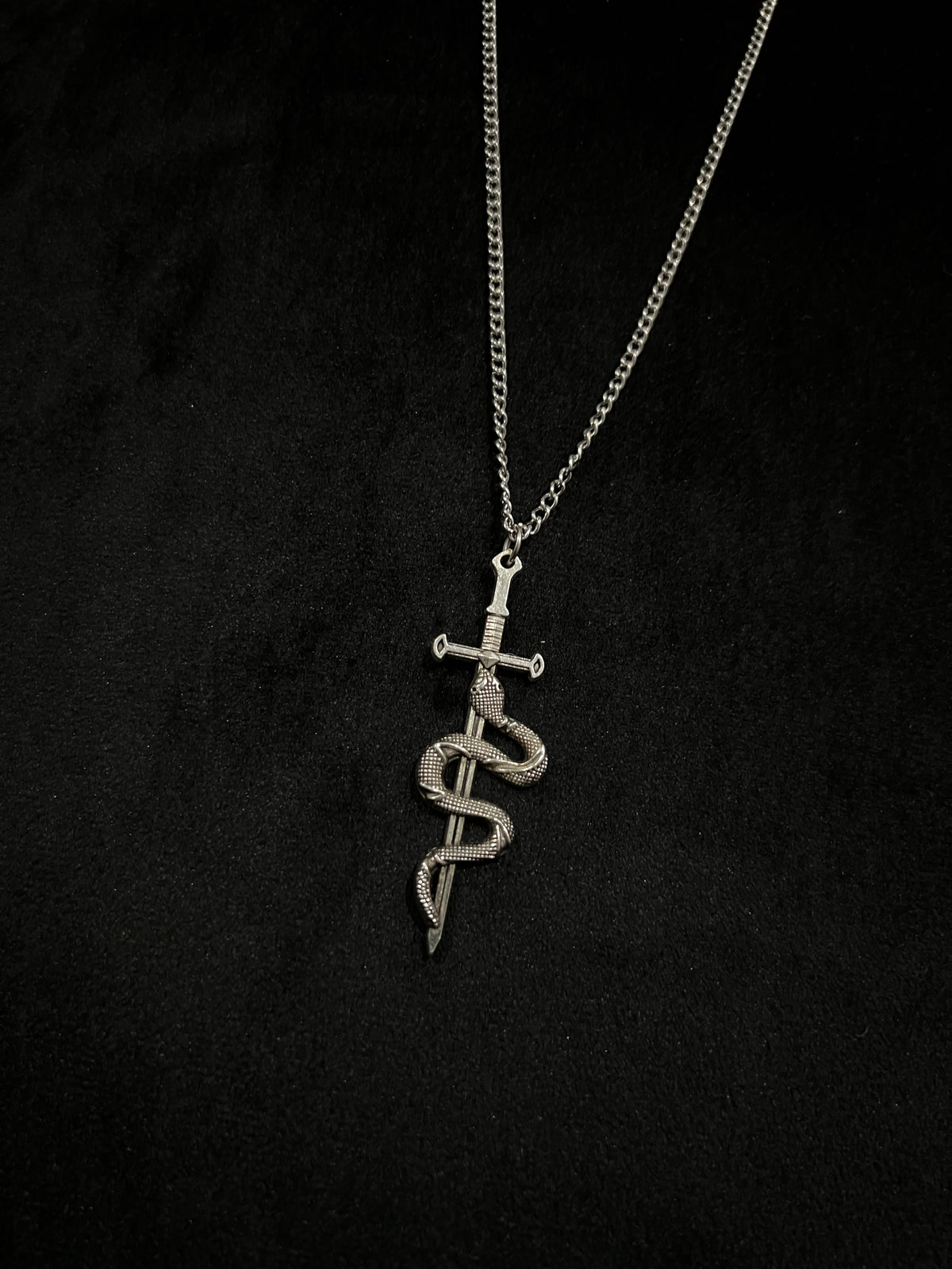 Venom & Valor Snake Sword Necklace