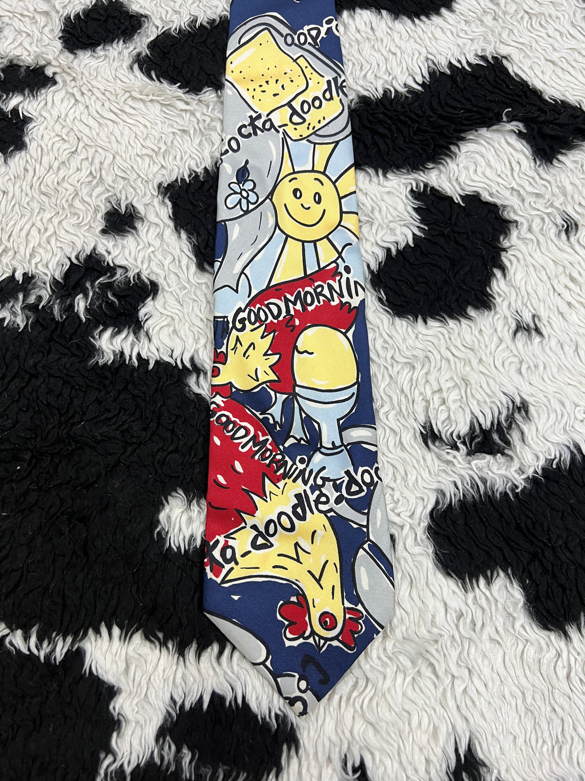 Goodmorning Doodle Art Tie