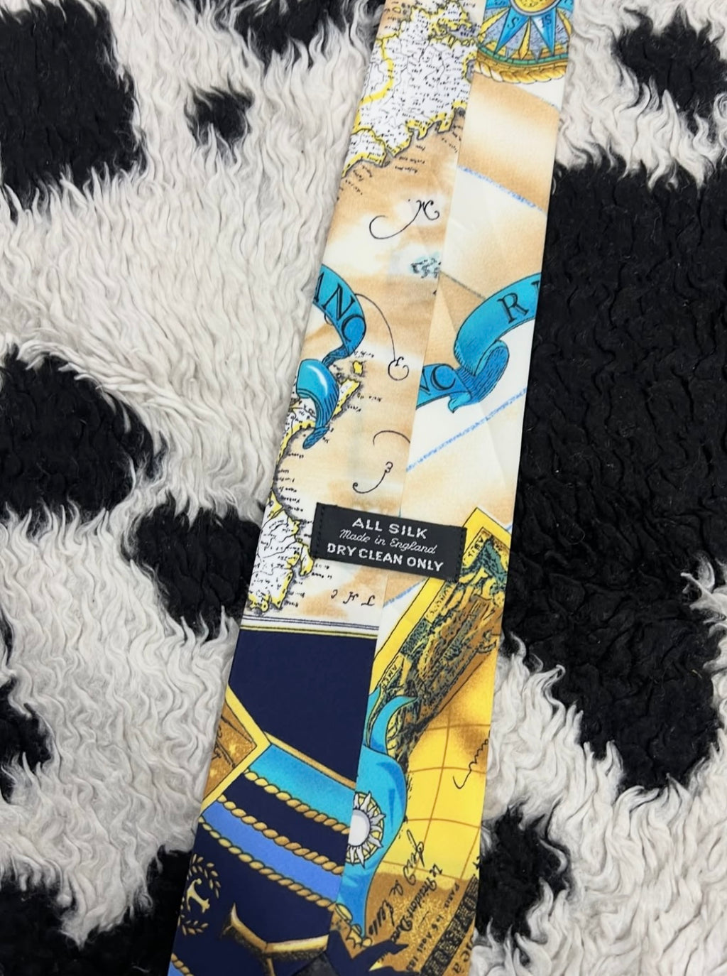 Old World Map Tie