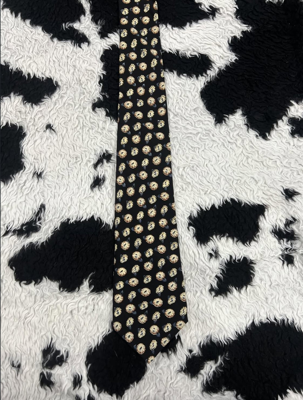 Johnny Coburn Black Floral Tie