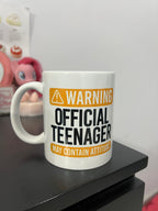 "Warning, Official Teenager!" Mug