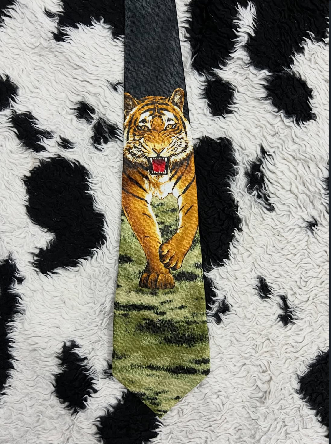 Fratello Roaring Tiger Graphic Tie