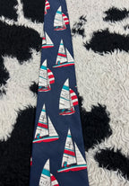 Sailing Boats Tie