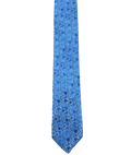 Blue Floral Embroidered Tie