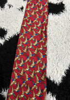 Red Flying Mallards Tie