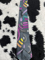 Montagu Grey Abstract Tie