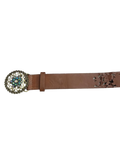 Bedazzled Circular Buckle Belt