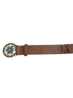 Bedazzled Circular Buckle Belt