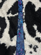 Ted Baker Blue Floral Embroidered Tie