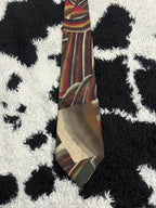 Pierre Cardin Abstract Red & Brown Tie