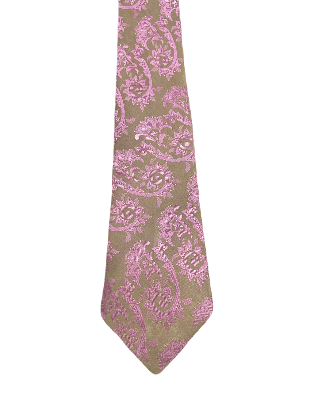 Topman Pink & Beige Paisley Tie