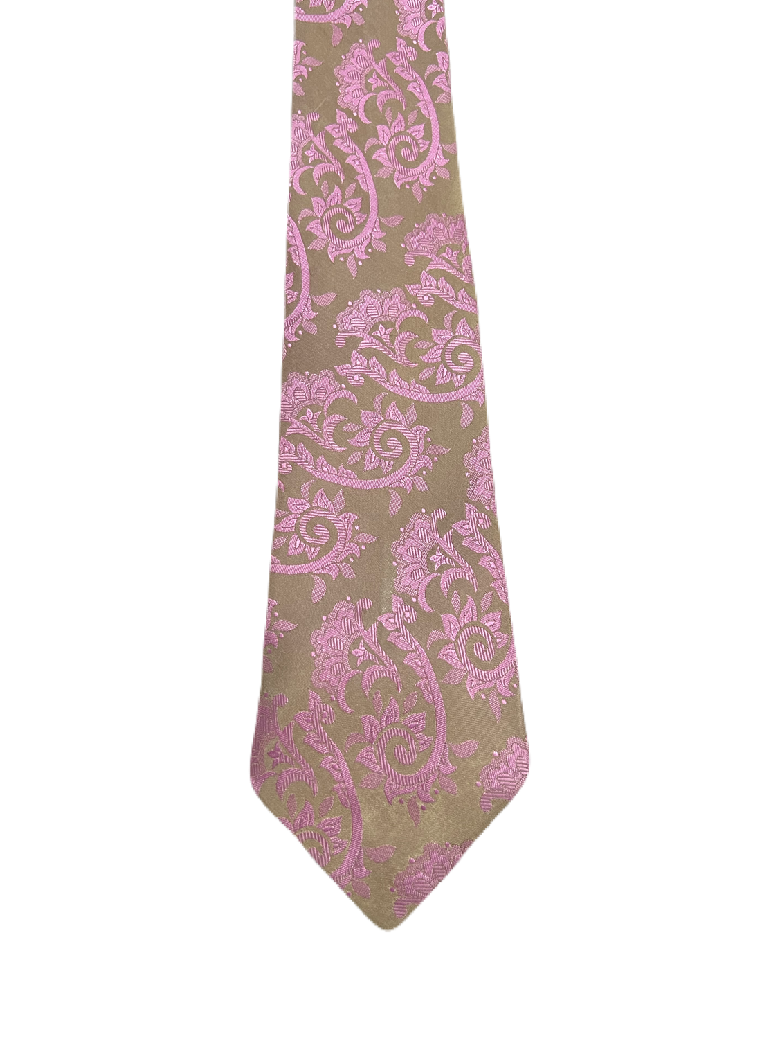 Topman Pink & Beige Paisley Tie