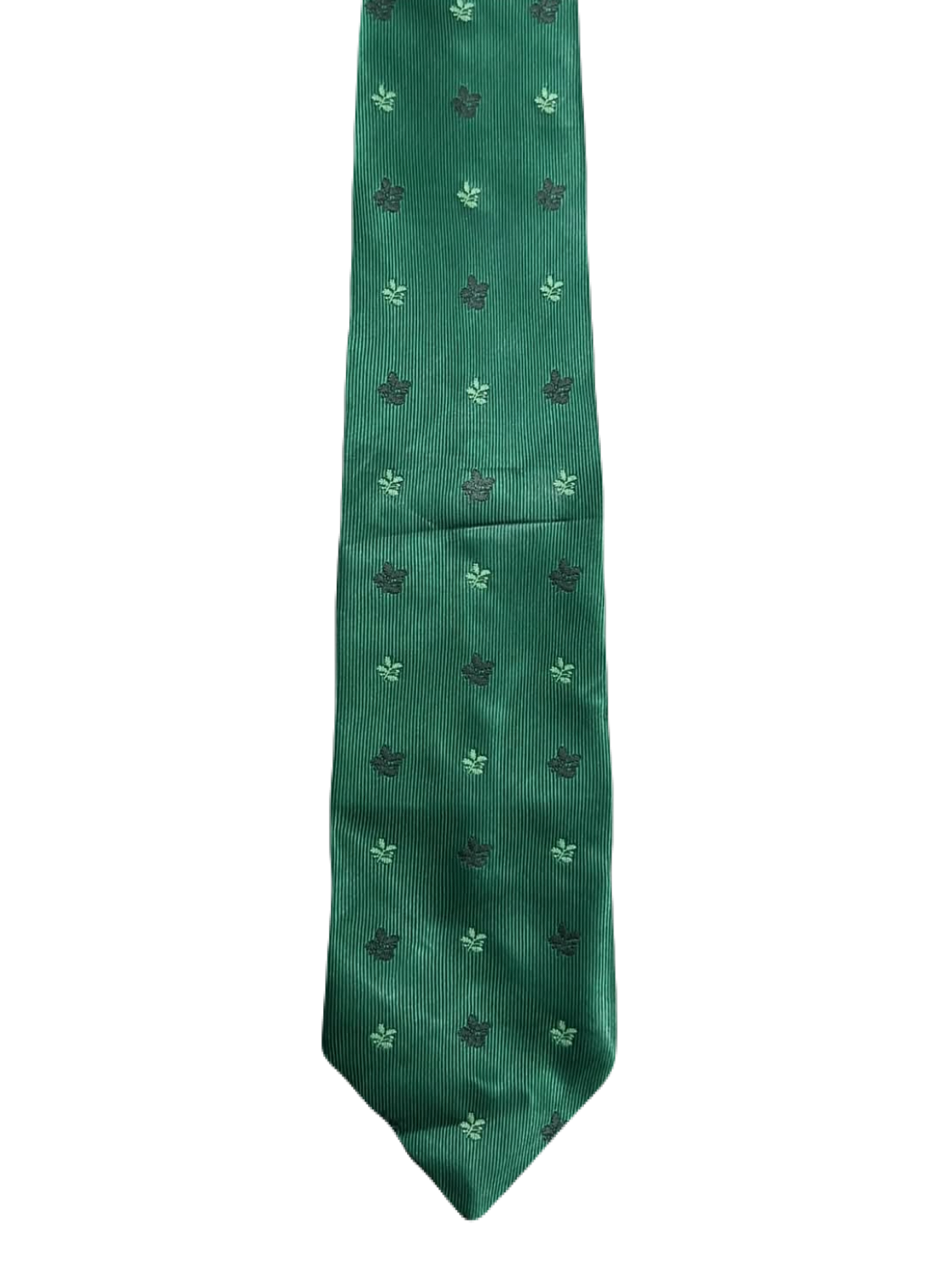 Green Embroidered Tie