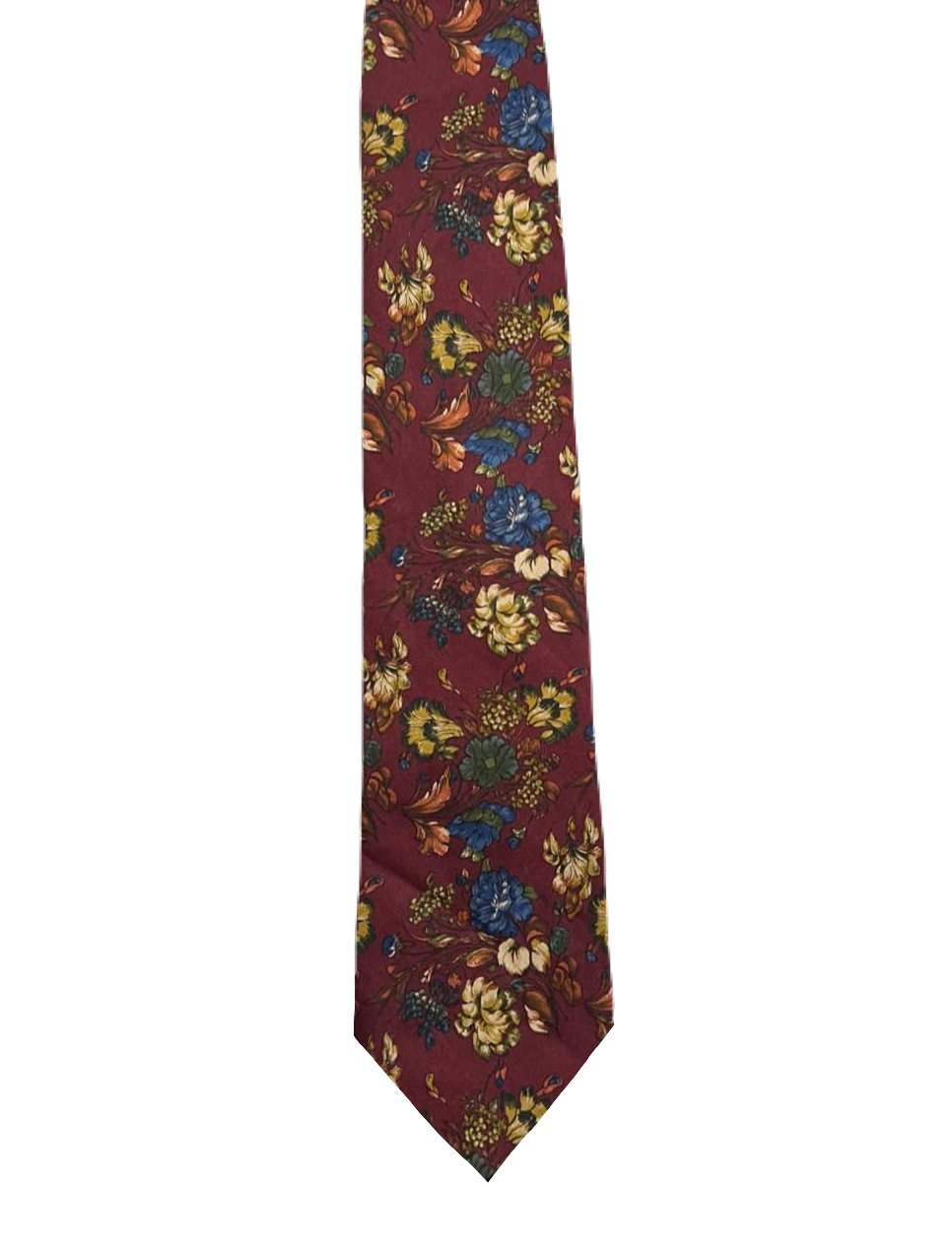 Maroon Floral Tie