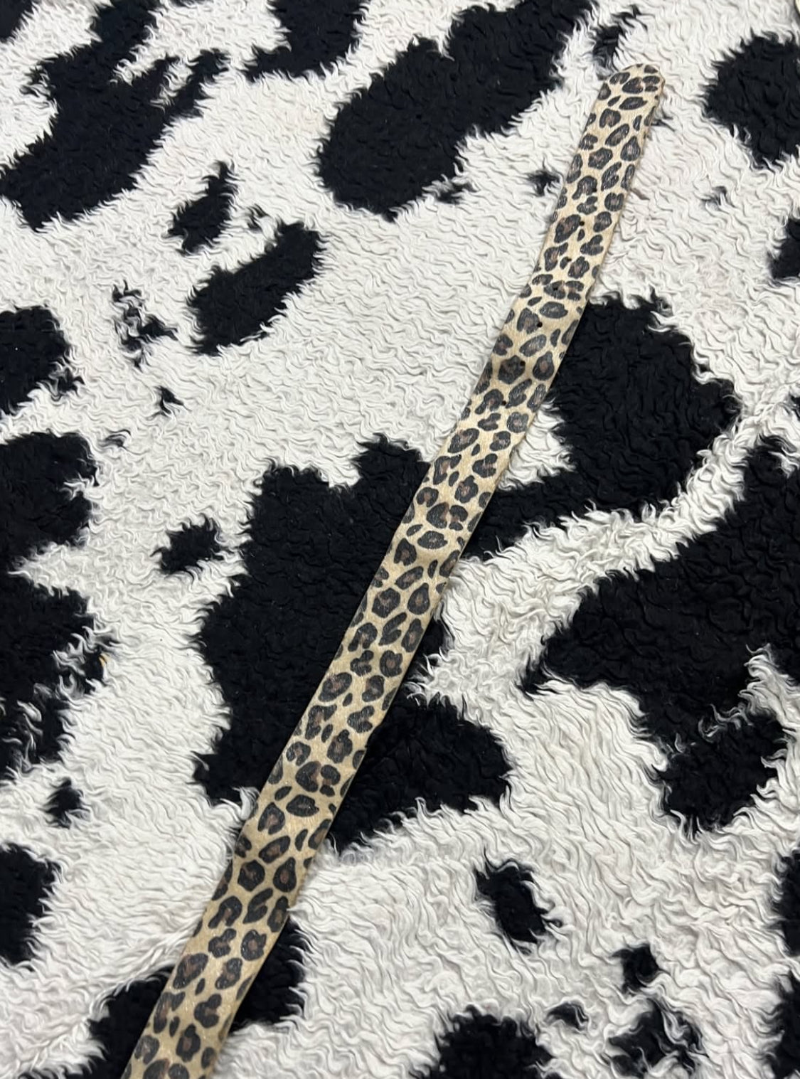 Glittery Cheetah Print Belt