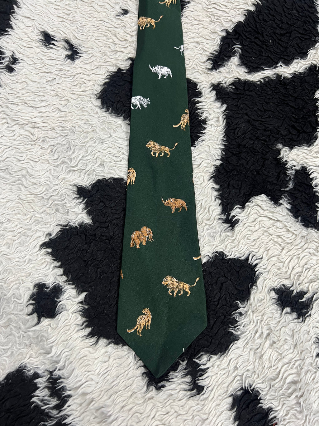 Wildlife Embroidered Tie