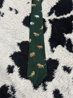 Wildlife Embroidered Tie