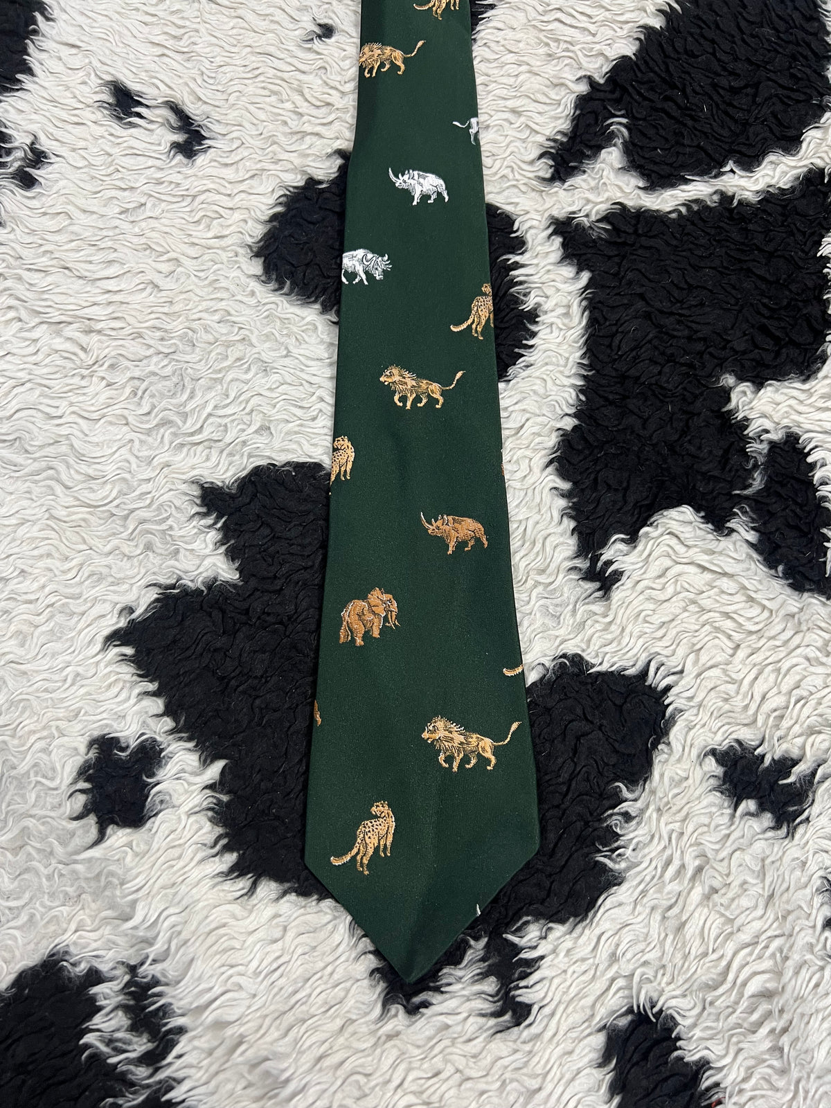 Wildlife Embroidered Tie