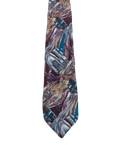 J. Garcia Purple Abstract Painting Tie
