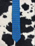 Blue Musical Notes Tie