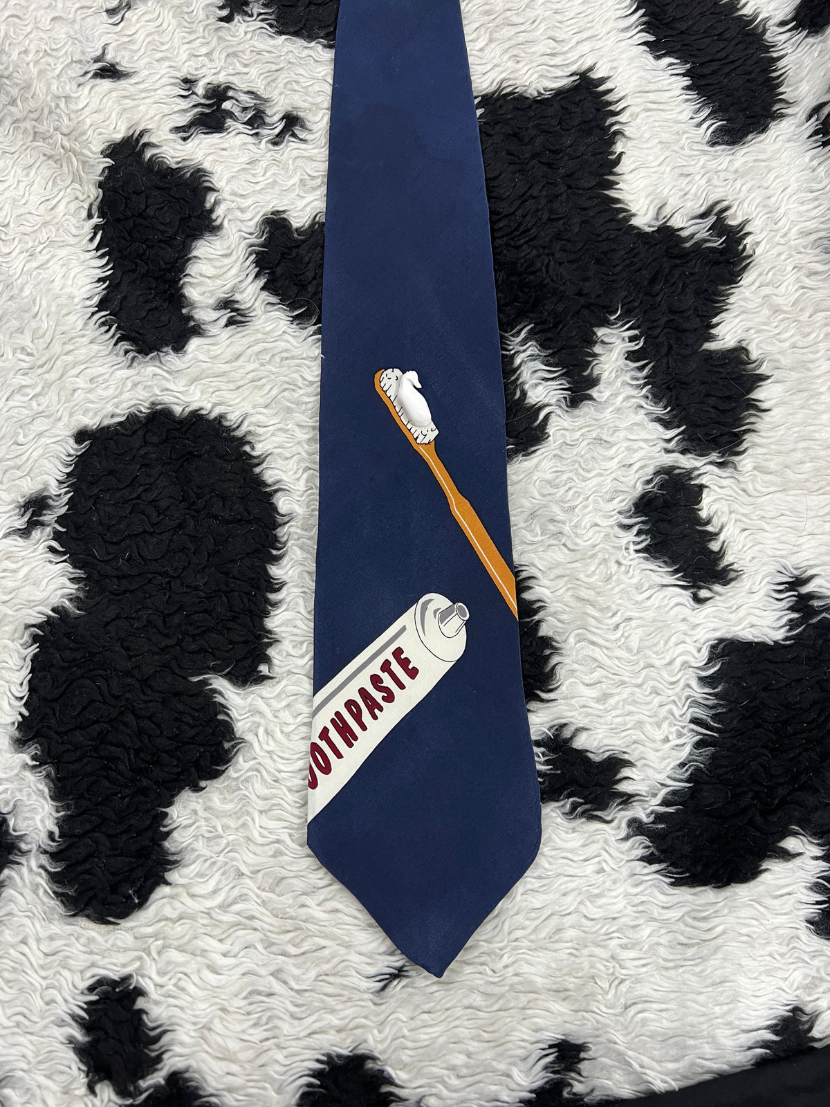 3D Vintage 1994 Vicky Davis "Brush Daily" Toothpaste Tie