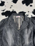 Grey Denim Coat Jacket (Medium)