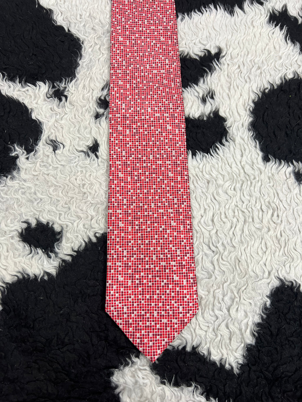 Tie Rack Red Tiles Tie
