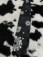 Silk Worm Black Floral Tie