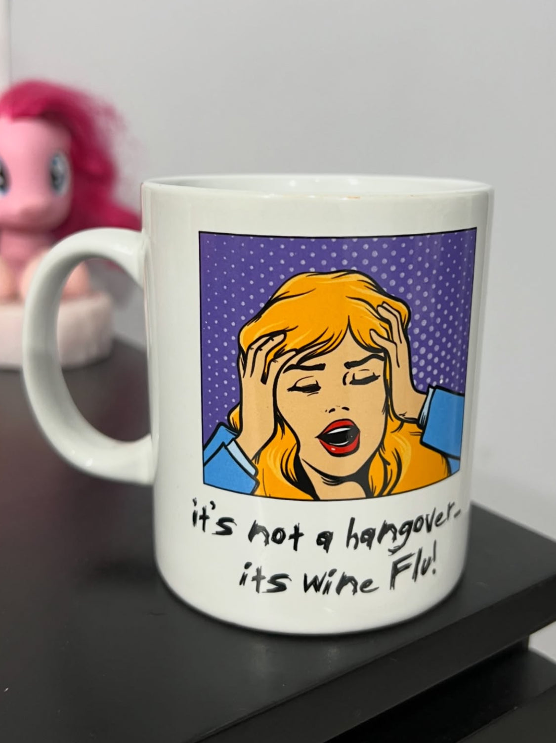 Wine Flu Hangover Pop Art Mug