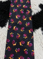 Black Roosters Tie