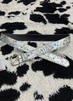Holographic Hearts Belt