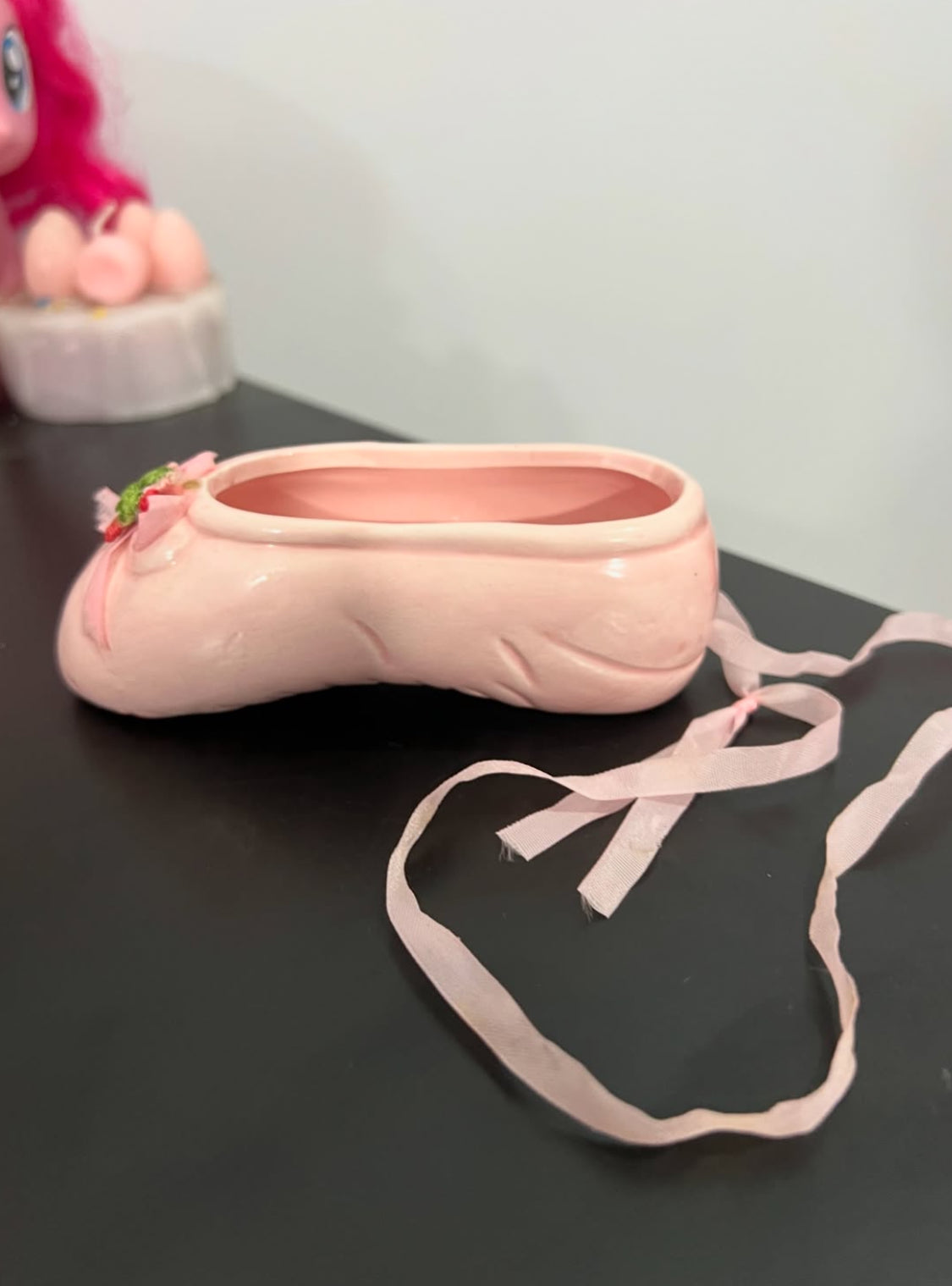 Ceramic Ballerina Ballet Shoe Hanging/Trinket