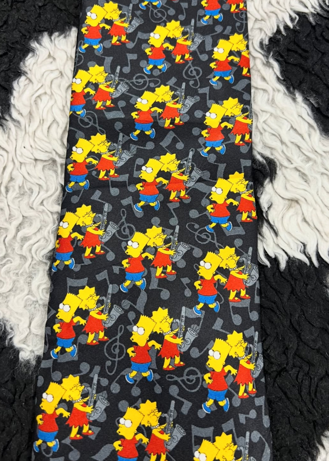Vintage 1998 Bart & Lisa Simpson Dancing Tie